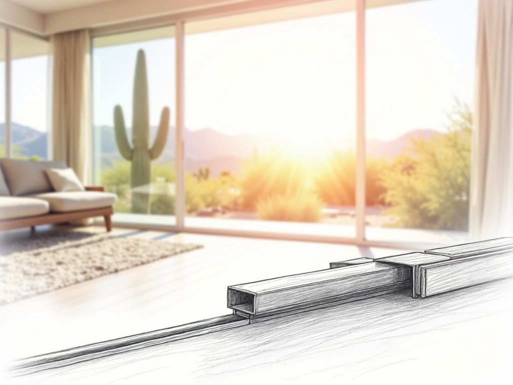 Litchfield Park, AZ New sliding door roller and track installation completed inside a spacious Russell Ranch luxury home in Litchfield Park AZ